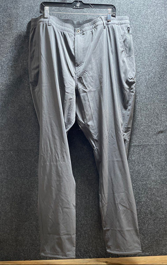 Columbia Men's PFG Blood and Guts Fishing Pants Grey Elastic Waist Sz XXL