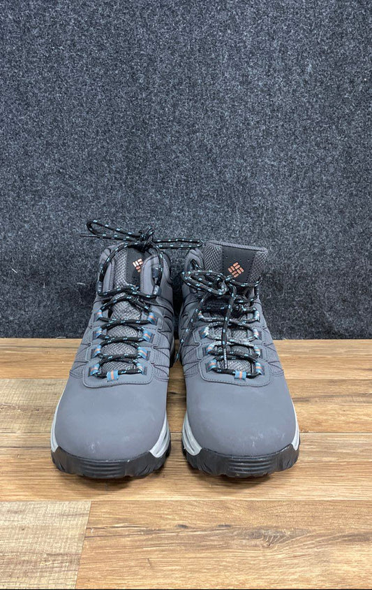 Columbia Traverse Hike Grey Graphite Men's Mid Hiking Boots Size 9.5