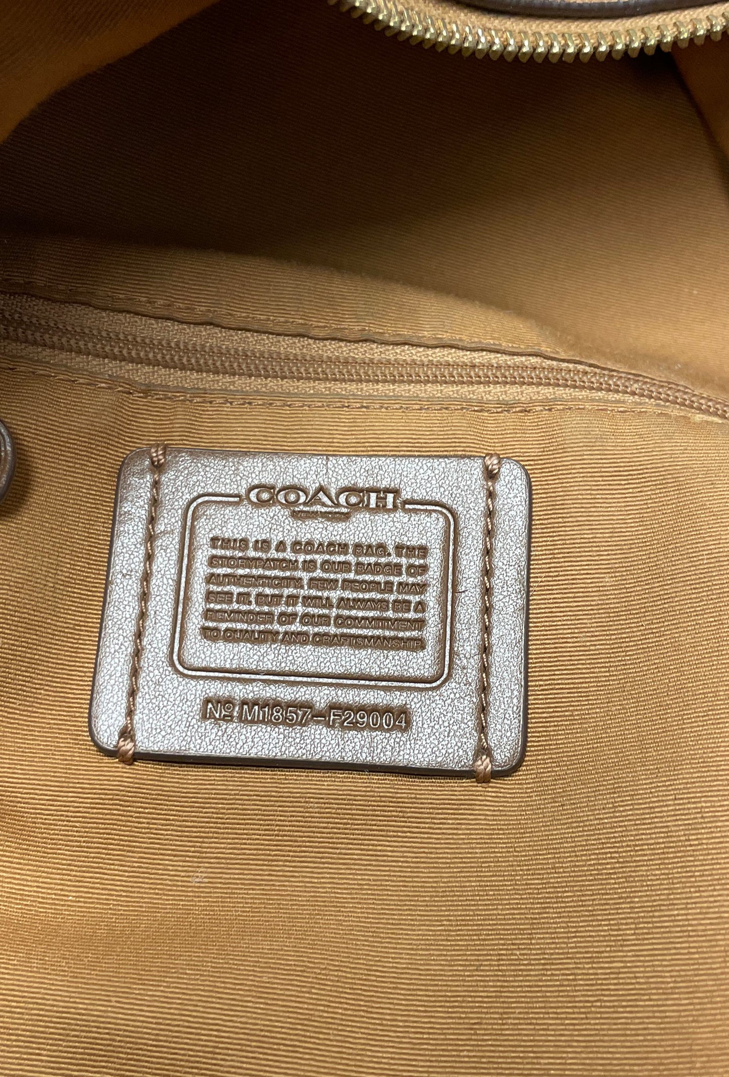 Coach Charlie Medium Backpack Brown Pebbled Leather Bag F29004