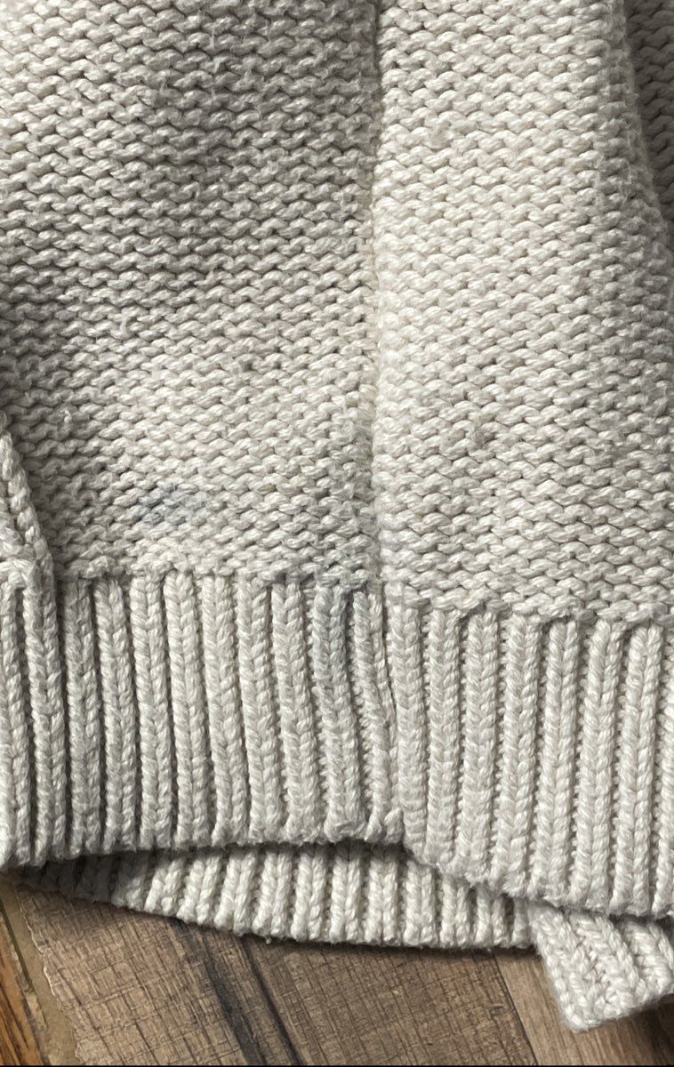 Banana Republic Women's Off-White Cable Knit Crewneck Pullover Sweater Sz S