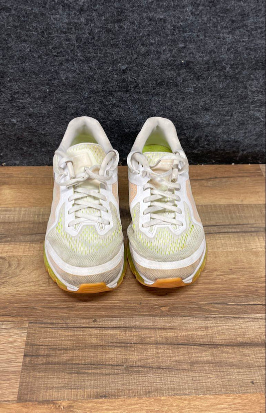 Nike Air Max 2014 White Atomic Mango Volt Running Shoes Size 8.5