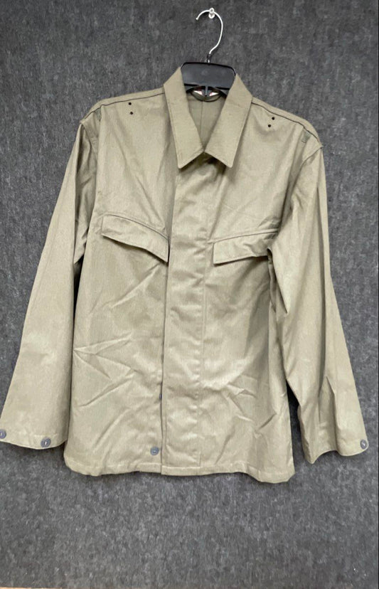 Vintage 80s East German NVA Steingrau Field Shirt Summer Blouse Jacket Sz m44