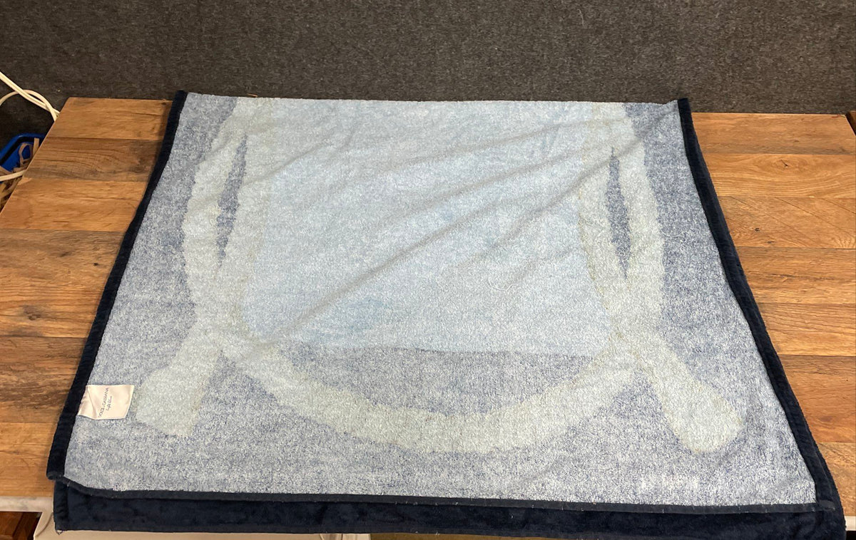 Dolce & Gabbana Light Blue Navy Blue Rope Graphic Towel Fragrance Promo