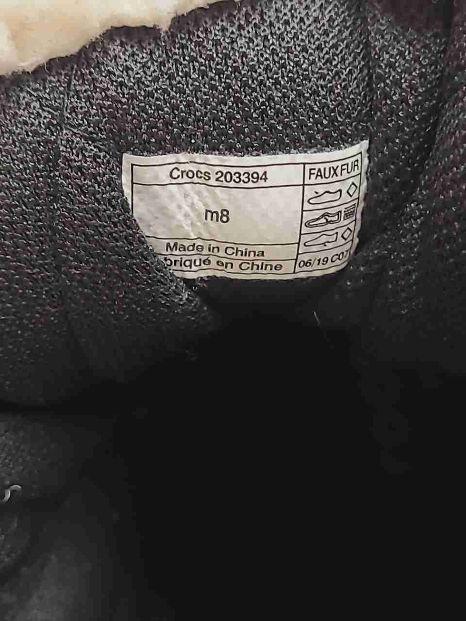 Crocs AllCast II Luxe Waterproof Snow Duck Boots Wheat Black Men's Size 8