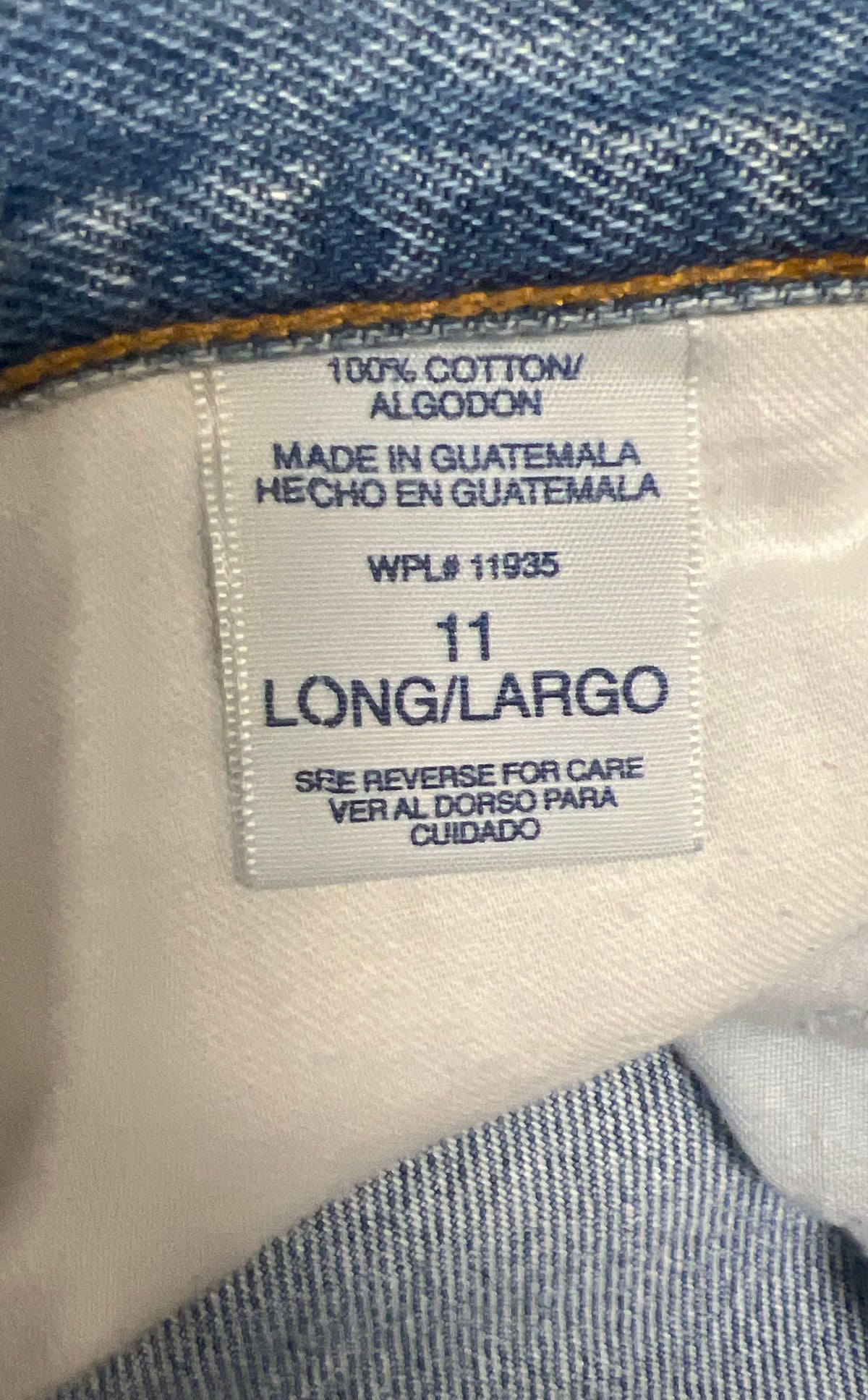 Vintage 90s Arizona Jean Company Women's Light Wash Straight Jeans Sz 11 Long