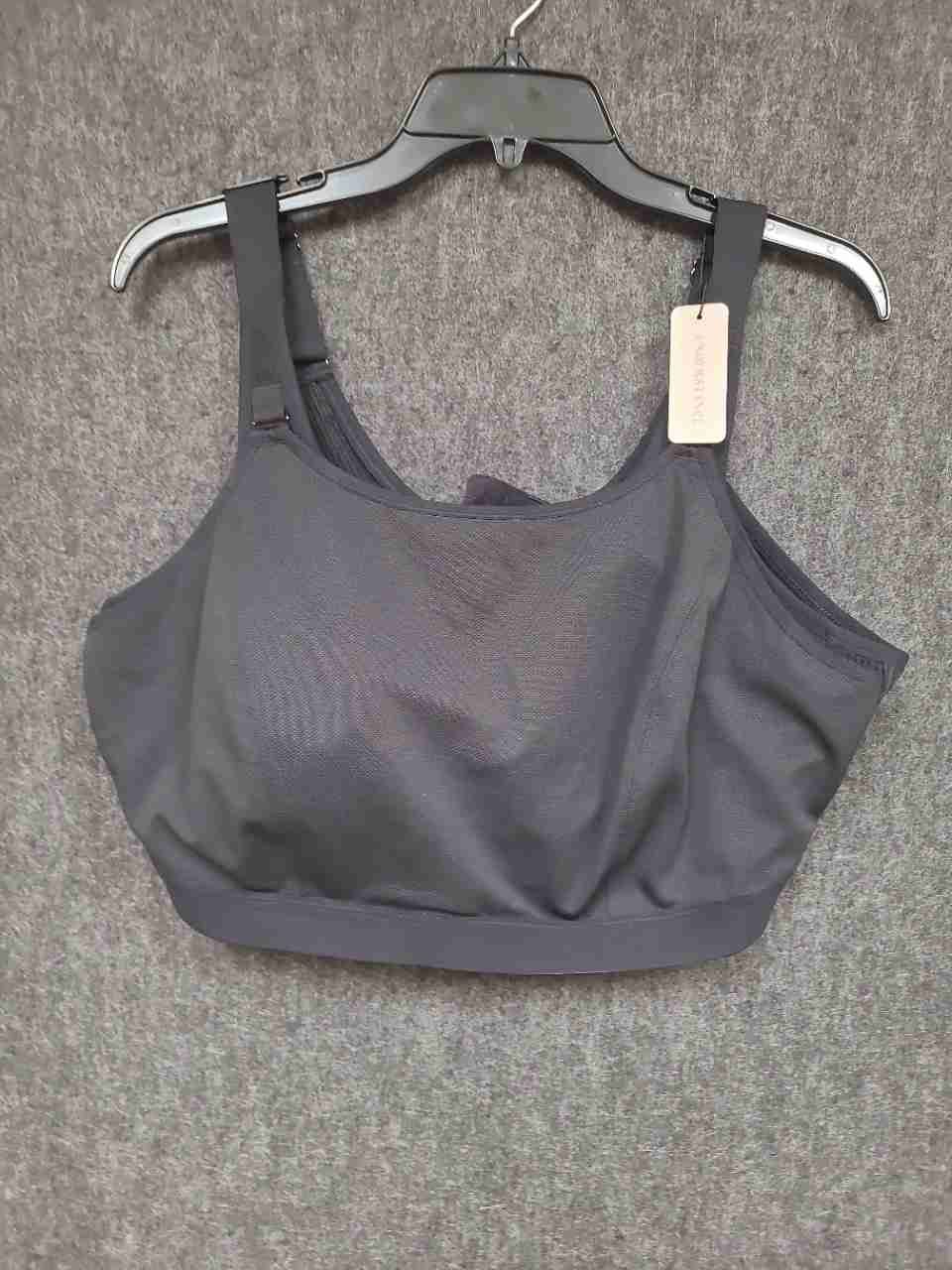 Understance Women's Pulse Wireless Unpadded Sports Bra Black Sz 44H/I NWT