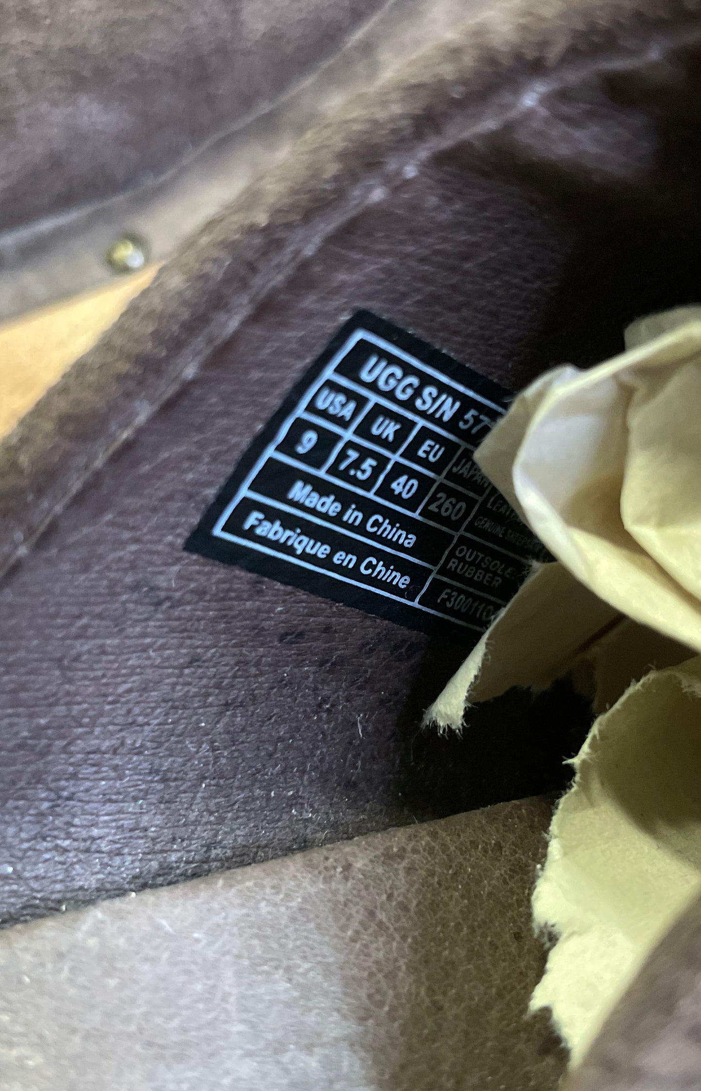 UGG Abbie Brown Suede Wooden Platform Studded Clog Mules Women's Size 9