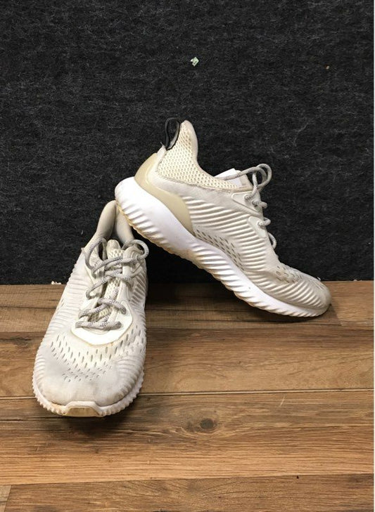 Adidas AlphaBOUNCE EM Chalk White Running Shoes Women's Size 6.5