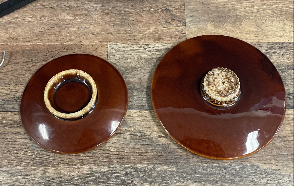 Pair of Brown Hull Oven Proof Dishes