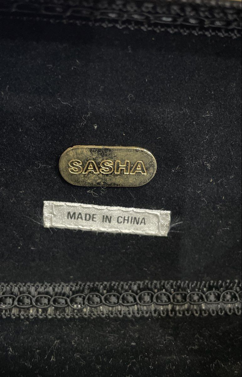 Sasha Vintage Gold Quilted Metal Minaudiere Evening Bag Clutch Rhinestone Clasp