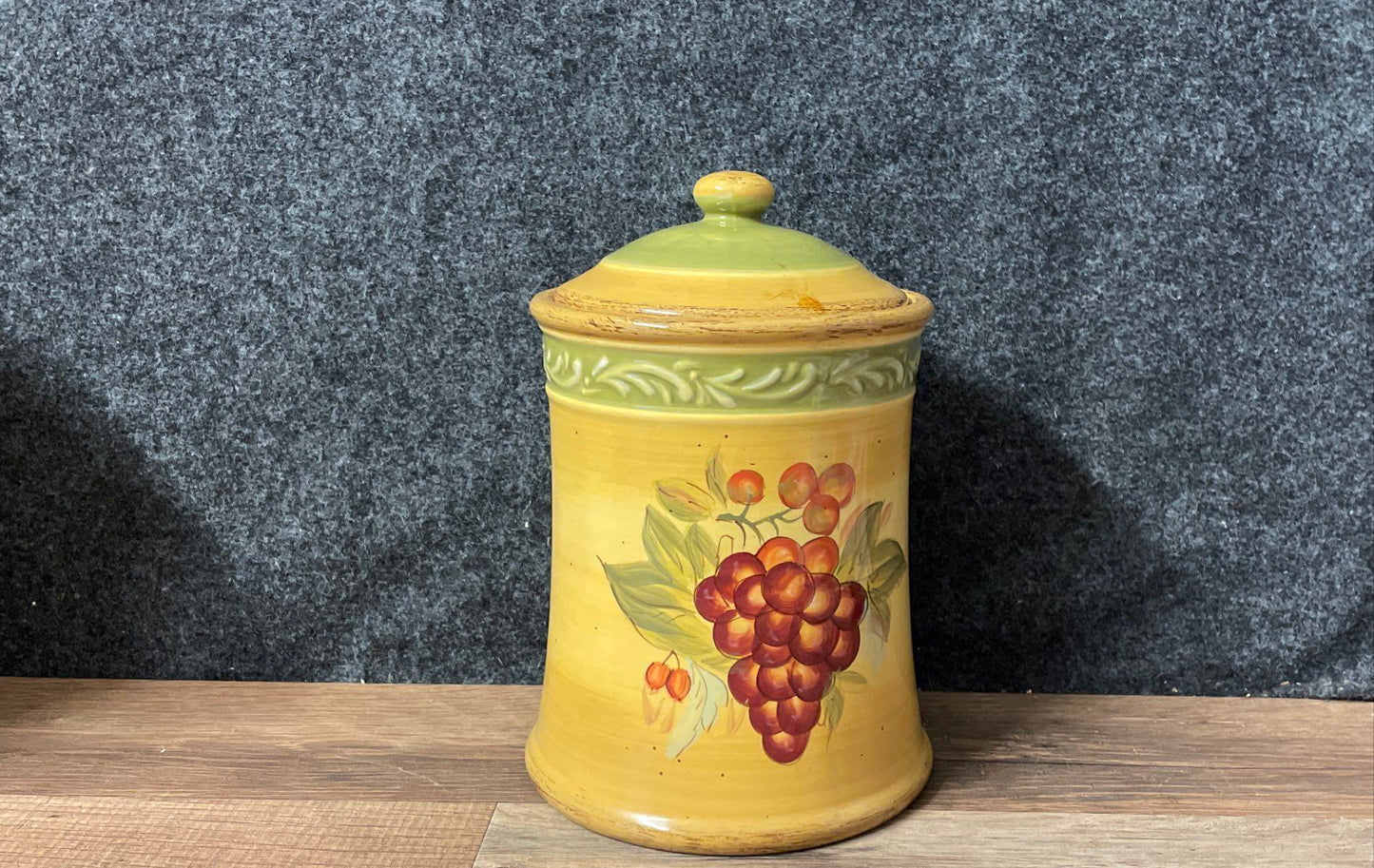 Vintage Tuscan Style Canisters by Chirs Madden w/ Sealed Lids