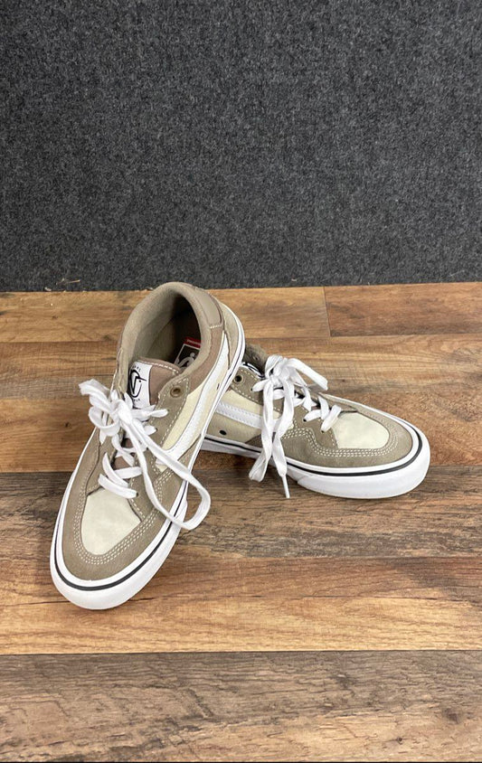 Vans Rowan Walnut White Skate Shoes Men's Size 6.5
