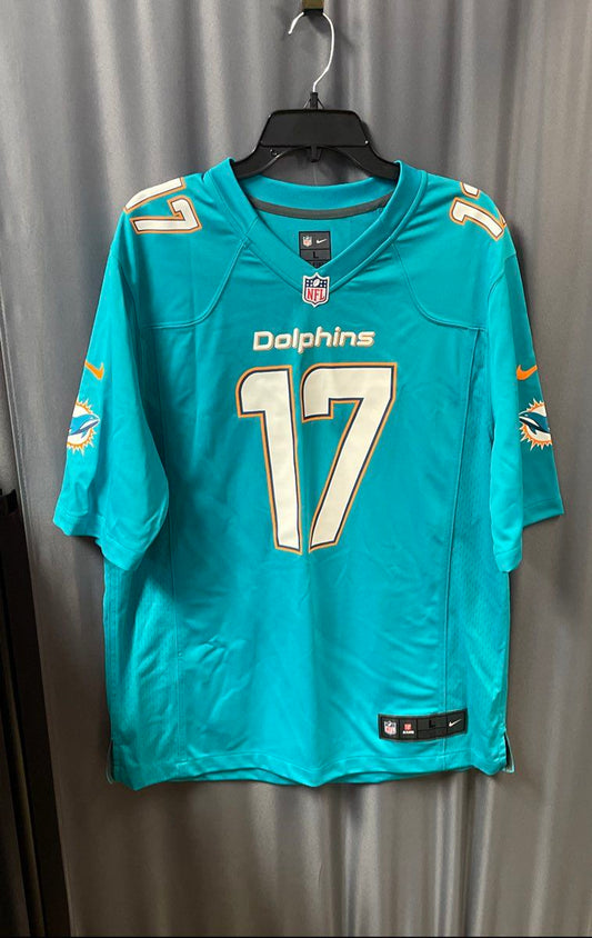 Nike Men's Miami Dolphins Ryan Tannehill #17 NFL Jersey Aqua Teal Size L