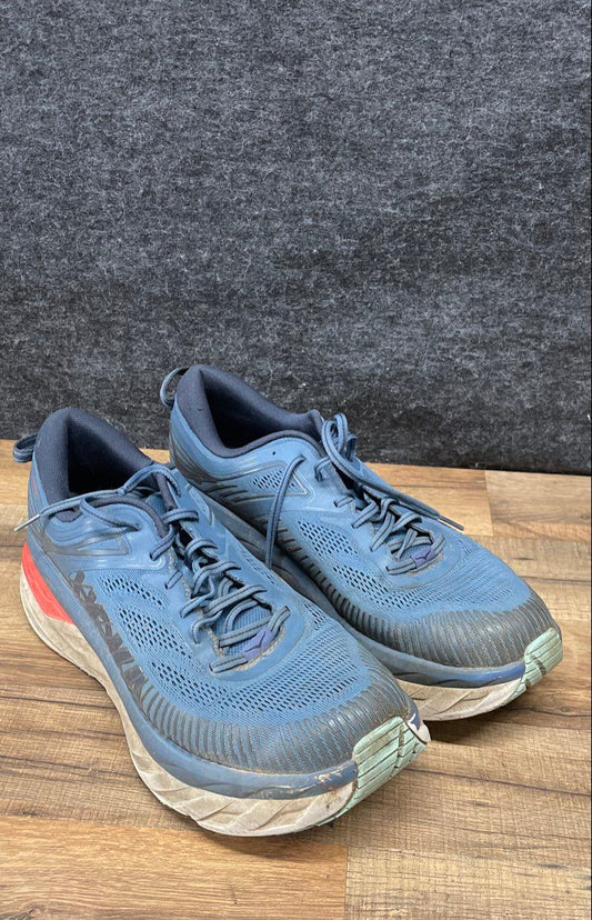 Hoka One One Bondi 7 Real Teal Men's Running Shoes Size 12.5 Wide 2E