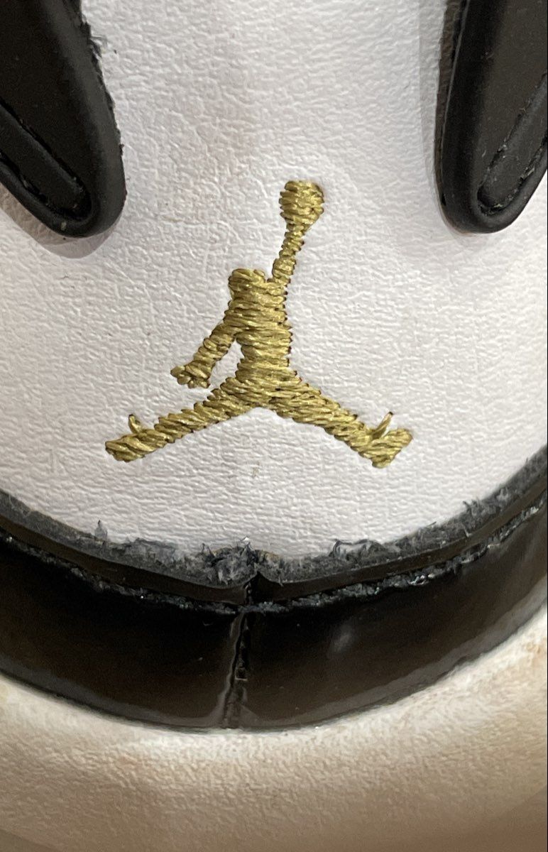 Jordan 6 Rings Toddler White Black Metallic Gold Sneakers Size 8C