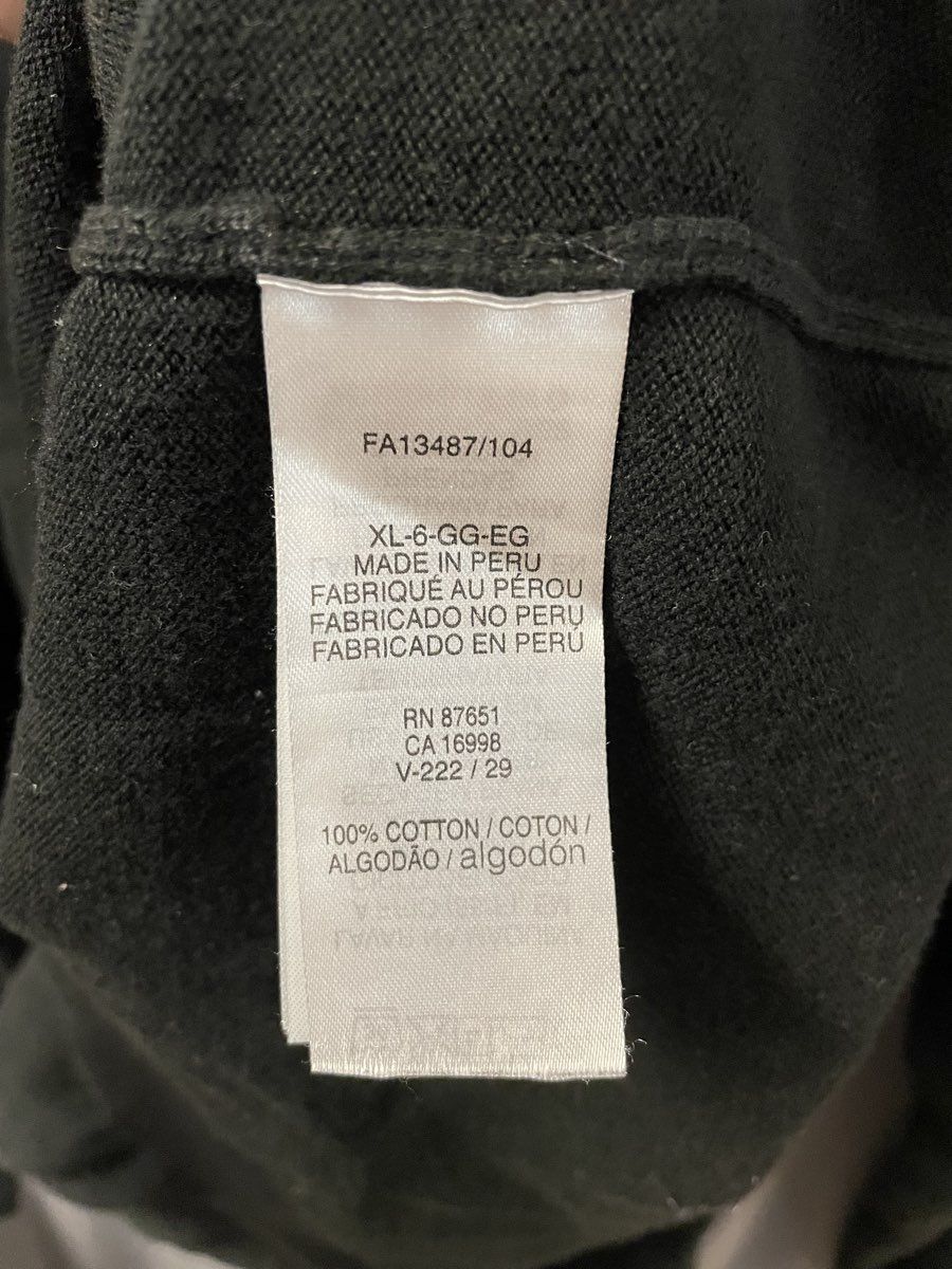 Lacoste Men's Black Cotton Knit Crew Neck Sweater Regular Fit Sz XL