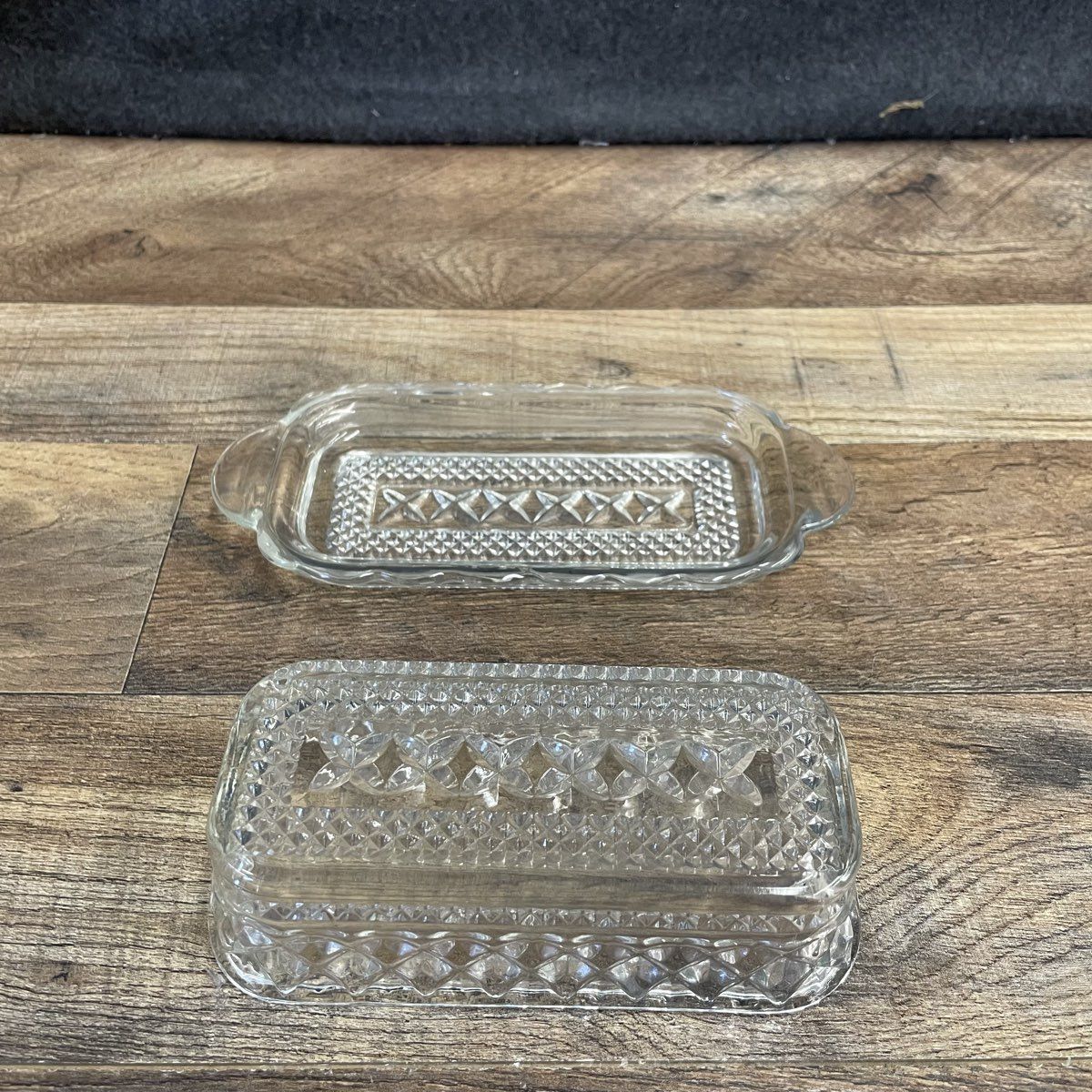 Anchor Hocking Wexford Covered Butter Dish