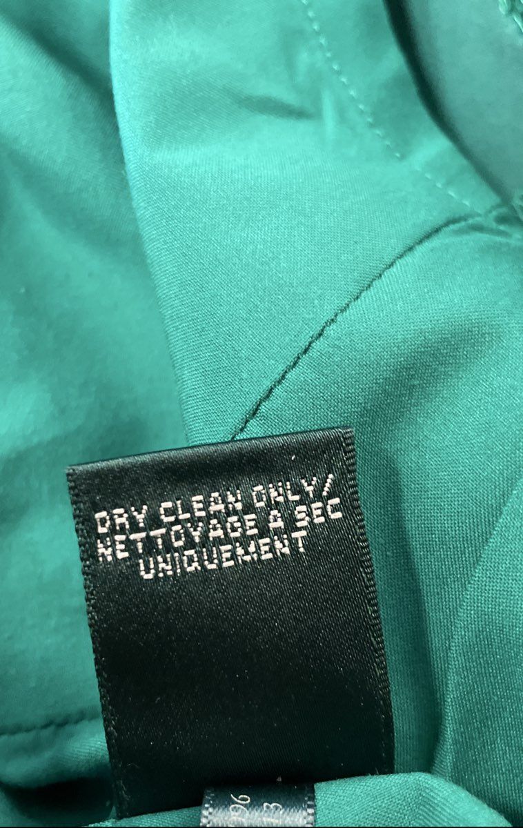 Lauren Ralph Lauren Women's Dress Green Sheath Cocktail Side Ruched Sleeveless 2