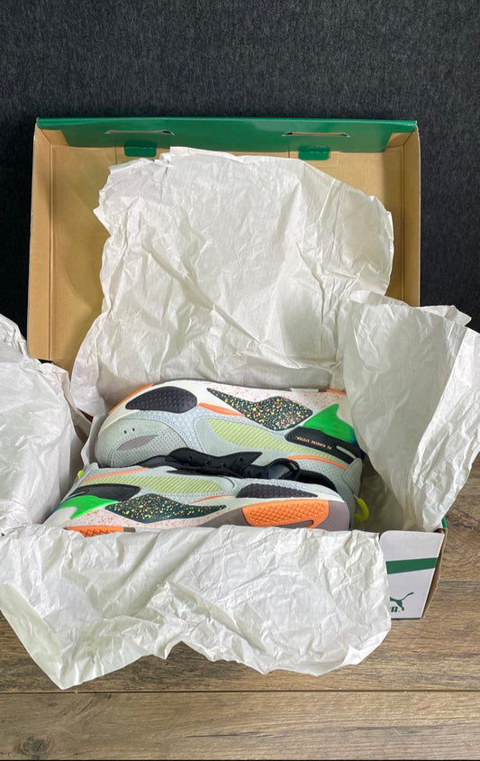 Puma RS-X Fourth Dimension White Multi-Color Sneakers Child's Size 6C