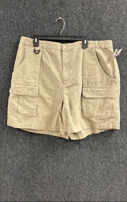 Columbia Men's Klamath Cargo II Shorts Tan Cotton Canvas NWT Sz 42 7" Inseam