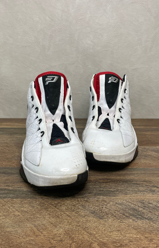 Nike Jordan CP3.II Chris Paul White Black Varsity Red Basketball Shoes Size 10