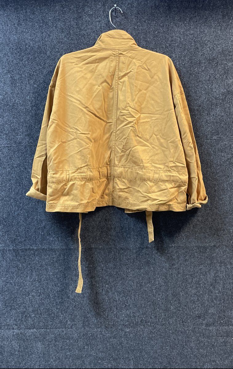 Madewell Women's Ochre Brown Cotton Viscose Utility Field Jacket Sz M
