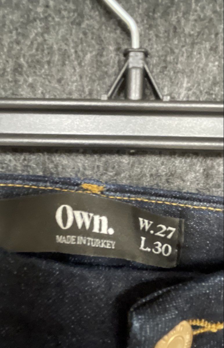 Own. Women's Dark Wash High Rise Straight Leg Denim Jeans Sz 27x30
