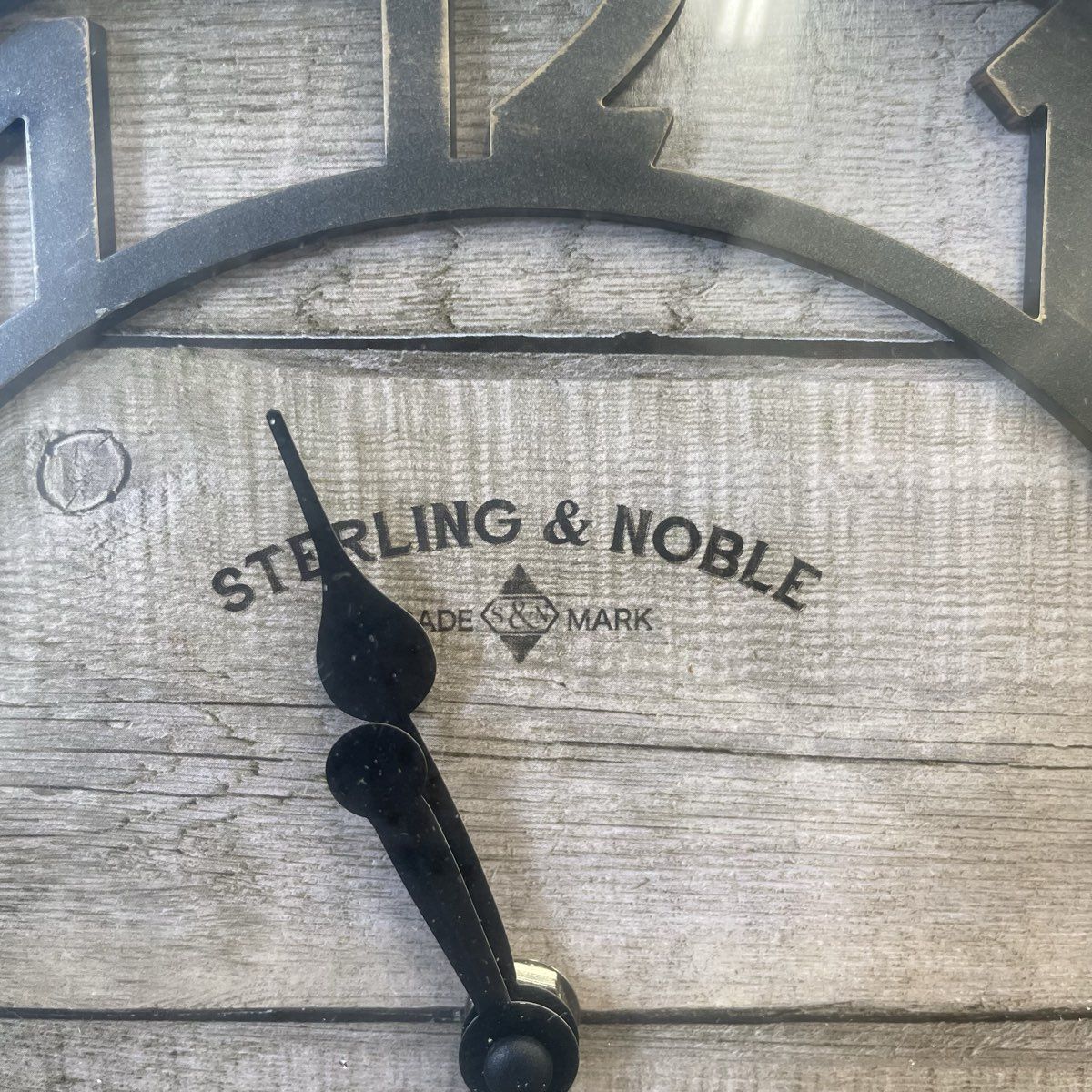 Sterling & Noble Gardens Rustic Clock