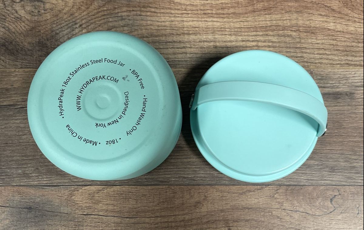 Hydrapeak 18 Oz. Light Blue Stainless Steel Food Jar