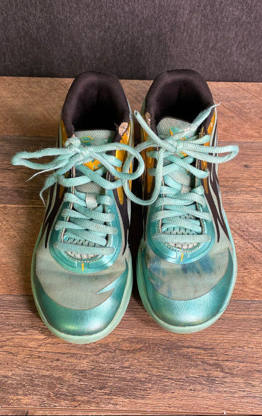 Puma MB.02 LaMelo Ball Jade Teal Basketball Sneakers Size 5.5