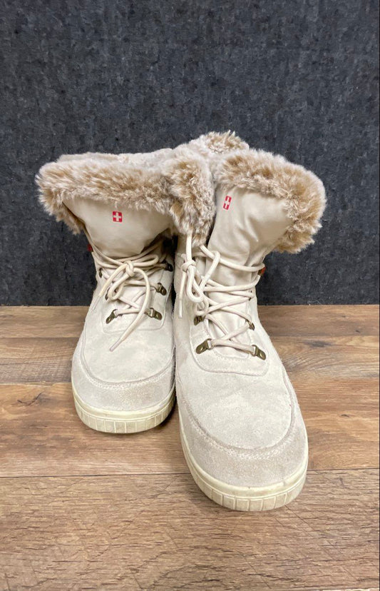 Swiss Tech Tan Faux Fur Trim Waterproof Cold Weather Winter Boots Size 11