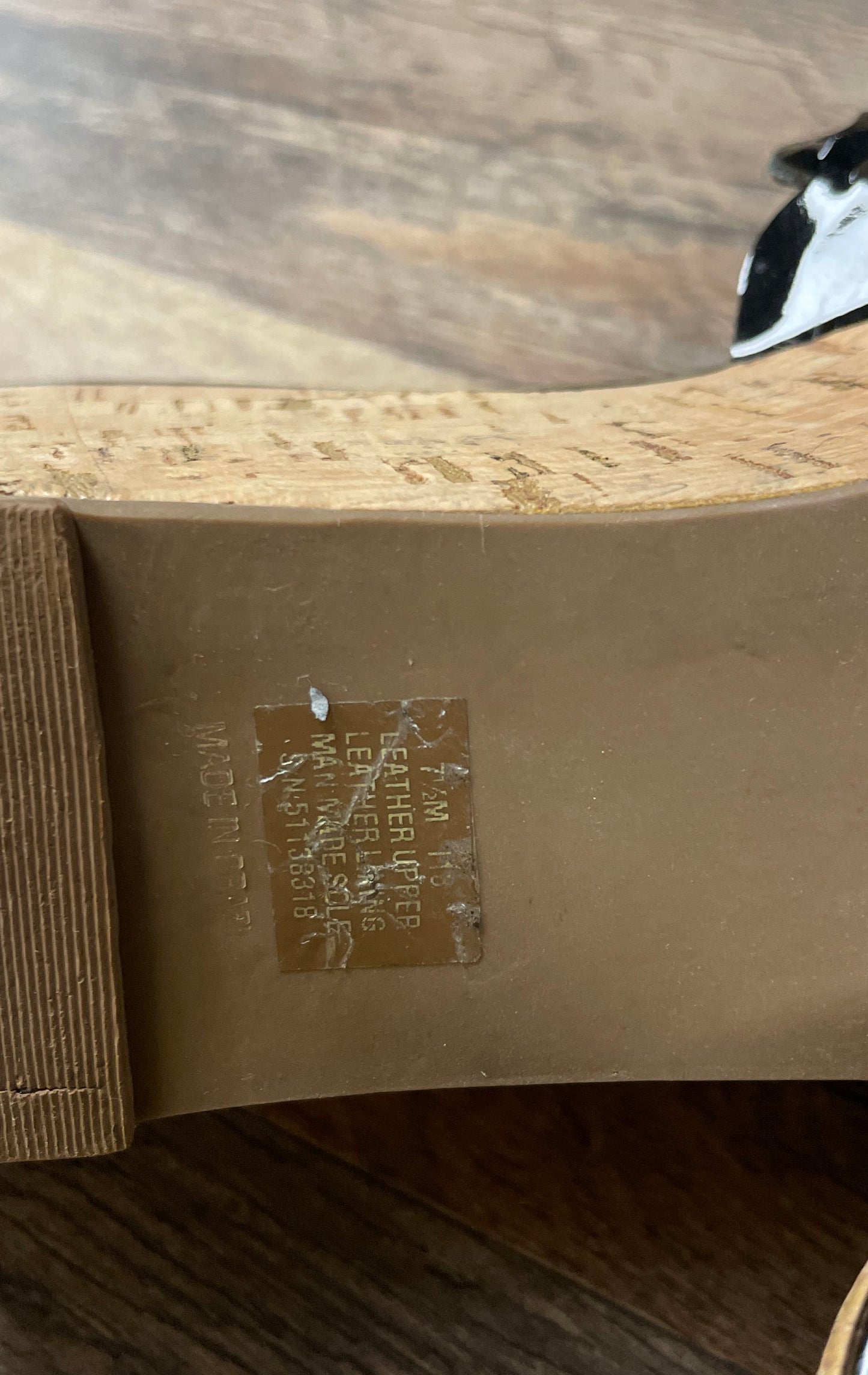 Tory Burch Chandler Black Patent Laser Cut Wedge Slide Sandal Size 7.5