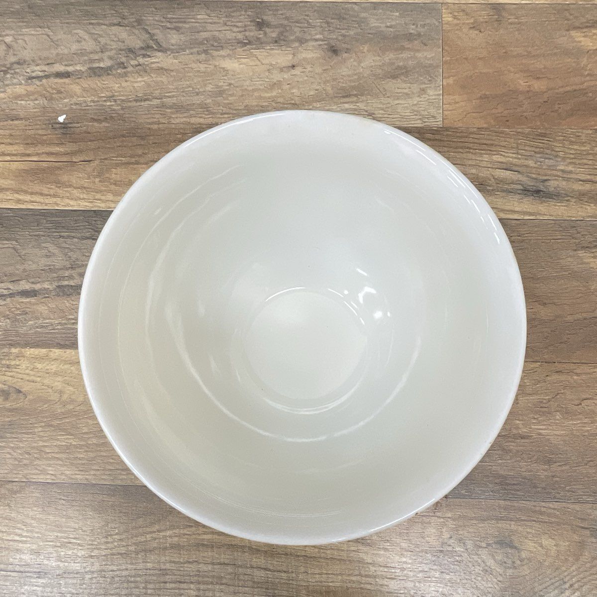 Anchor Hocking Sandwich White Milk Glass Daisy Pattern Punch Bowl 10"