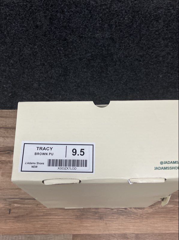 J. Adams Tracy Brown Perforated Peep Toe Booties Women's Size 9.5