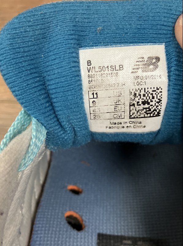 New Balance 501 Grey Blue Women's Lifestyle Running Shoes Size 11