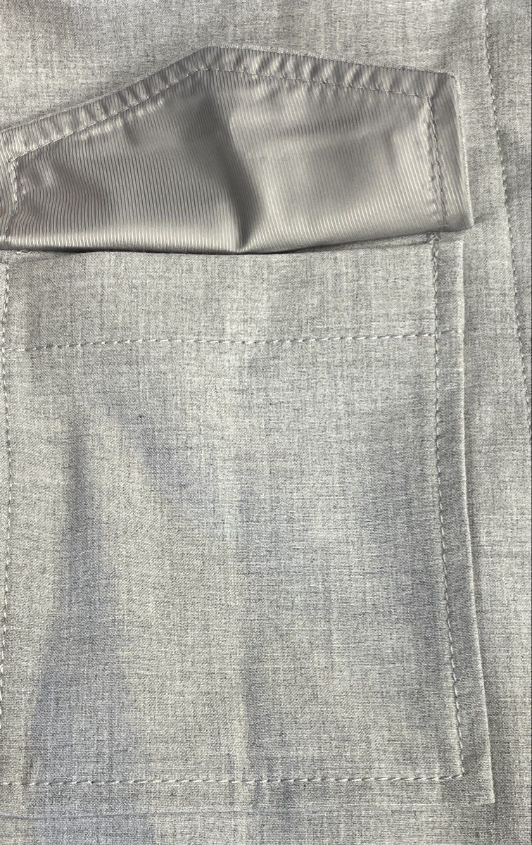 LOFT Versa Women's Gray Button Front Cargo Pocket Cropped Jacket Sz M