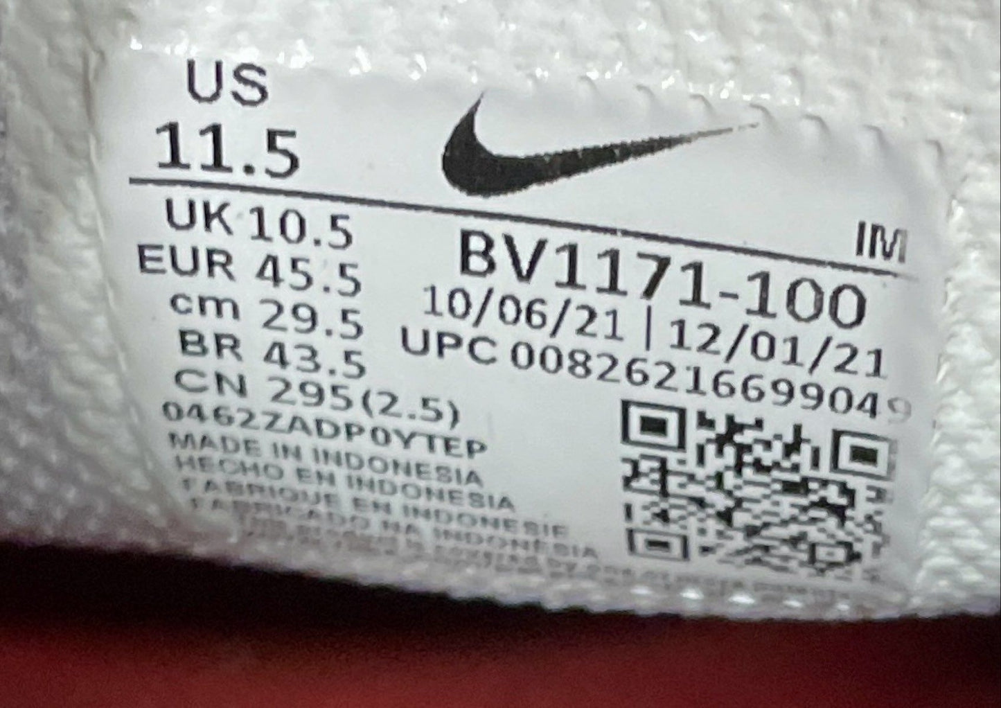 Nike Air Max LTD 3 White University Red Black Sneakers Men's Size 11.5