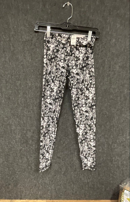 OFFLINE by Aerie Women's Black White Floral Hi-Rise Leggings Sz XS NWT