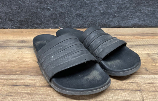 Adidas Adilette Comfort Core Black Men's Slides Sandals Size 9