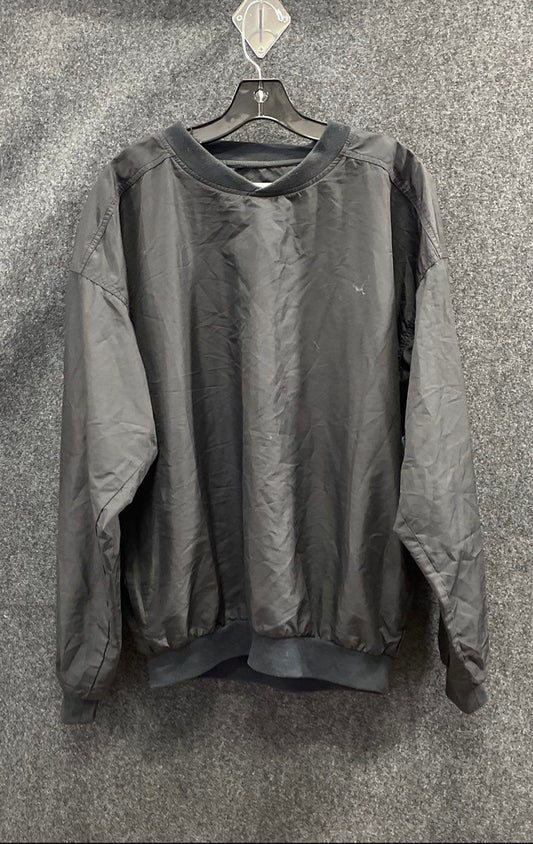 Vintage 90s Columbia Men's Black Pullover Windbreaker Jacket Shell Size L