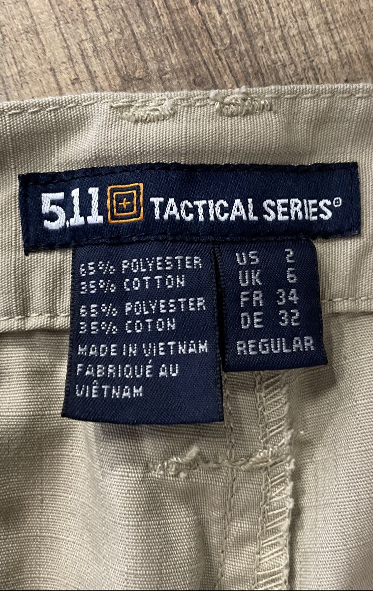 5.11 Tactical Women's Khaki Cargo Pants Tactical Series Poly Cotton Sz 2