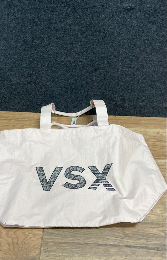 Victoria's Secret VSX Light Pink Nylon Large Tote Bag Sport Gym Travel NWT