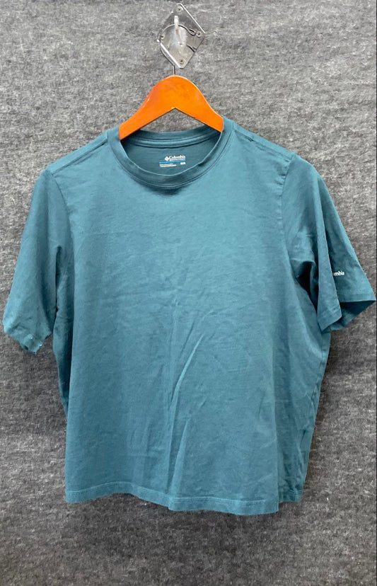Columbia Men's Dark Green Short Sleeve Crewneck Casual Outdoor T-Shirt Size M
