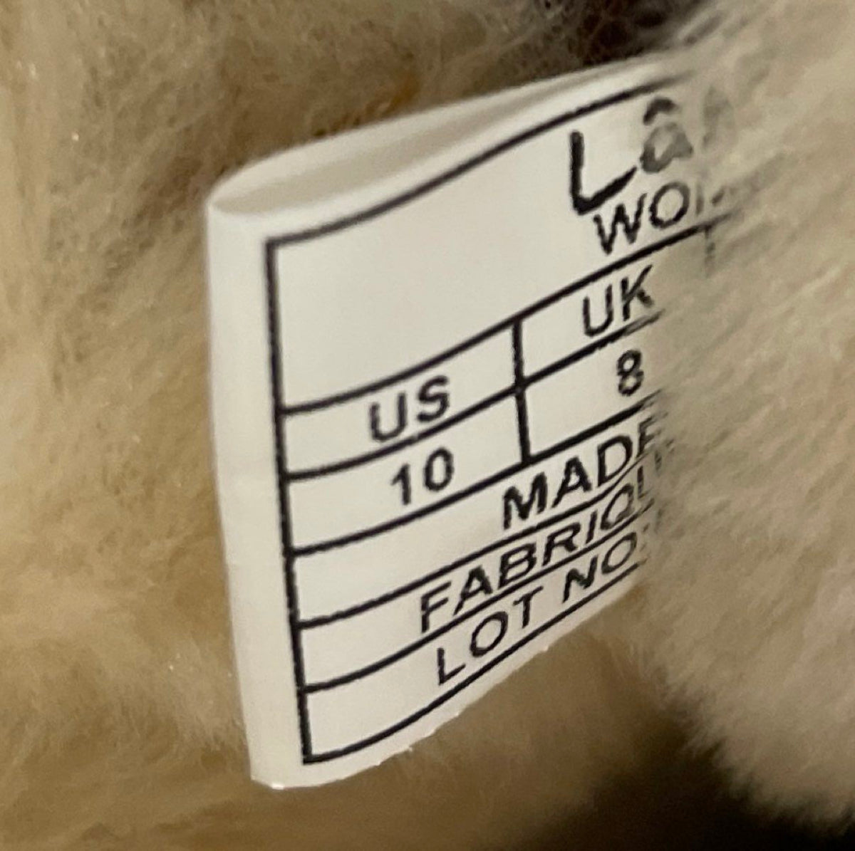 LaMO Women's Chestnut Faux Fur Trim Tall Winter Boots Size 10 NWT