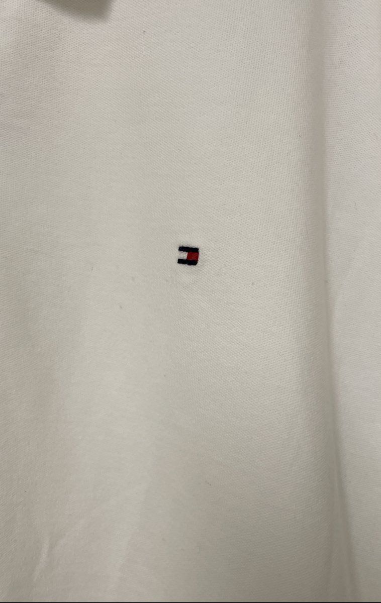 Tommy Hilfiger Women's White Pique Polo Shirt Short Sleeve Logo NWT Sz XXL