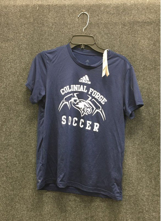 Adidas Men's Colonial Forge Soccer Graphic T-Shirt Blue M NWT