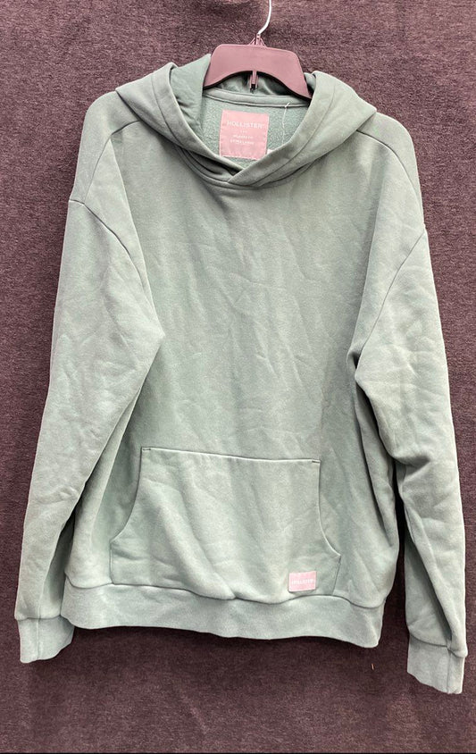 NWT Hollister Men's Sage Green Relaxed Fit Pullover Hoodie Sweatshirt XL