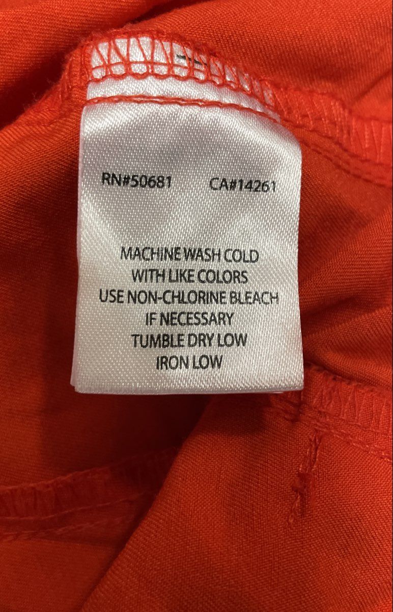 Grey's Anatomy by Barco Women's Signature Scrub Pants Orange Cargo Size L