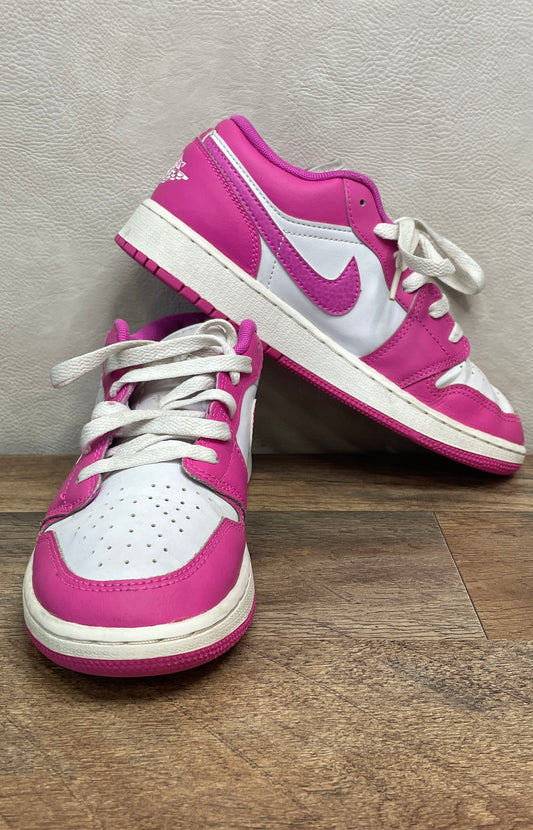 Nike Air Jordan 1 Low Fire Pink White FV8486-600 Youth Sneakers Size 5Y