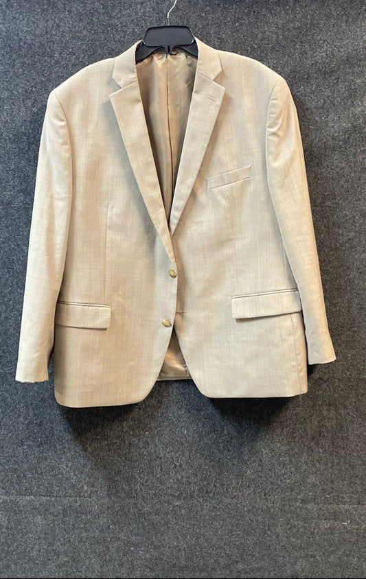 Michael Kors Men's Tan Wool Blend Two Button Sport Coat Blazer Jacket Size 48R